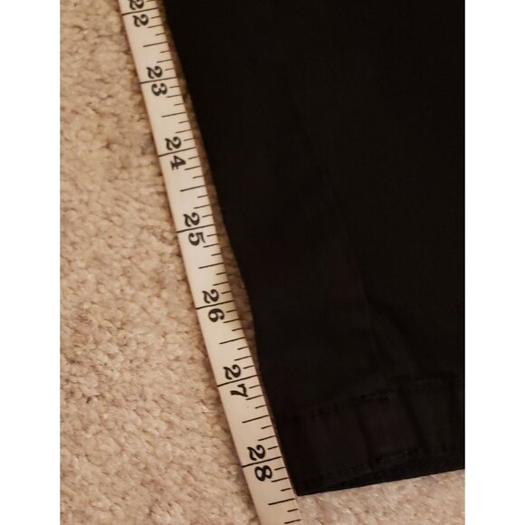 Chico's Cotton Blend Straight Leg Casual Black Pants Pockets Size L EUC - Picture 8 of 10